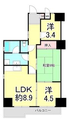 コスモアベニュー新長田の物件間取画像